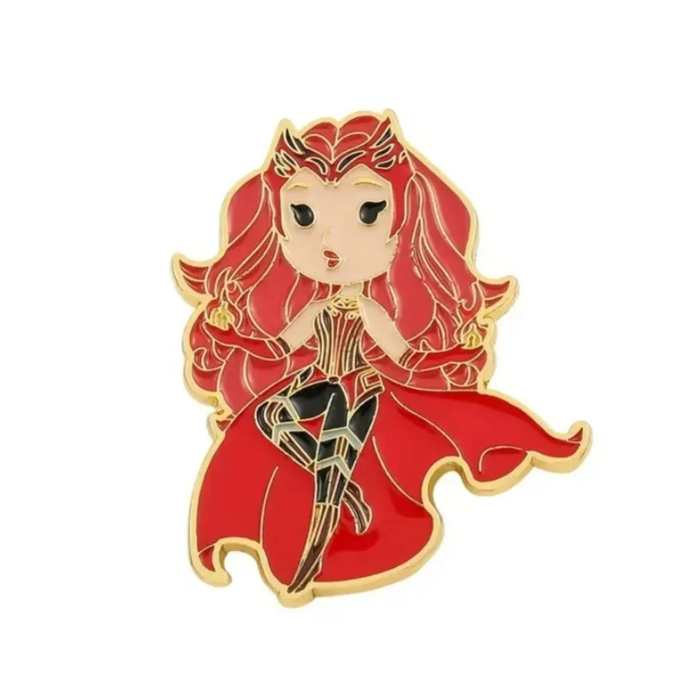 The Scarlet Witch 🔥 - Wanda Maximoff Gold Tone Pin - Marvel Comics